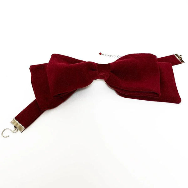 Red Bow Tie Choker