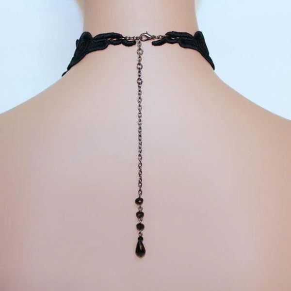 Black Lace Victorian Choker Necklace