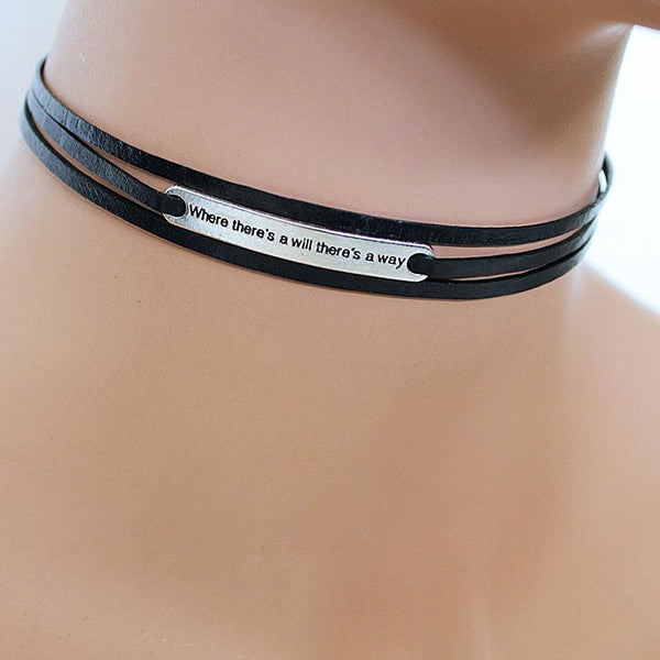 Black Leather Inspiration Choker