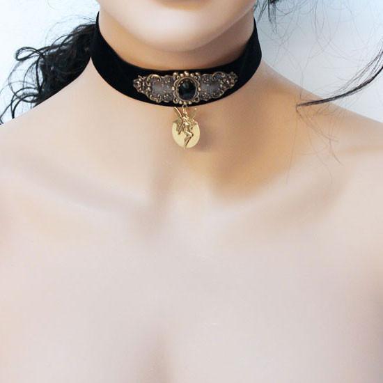 Black Velvet Victorian Fantasy Choker