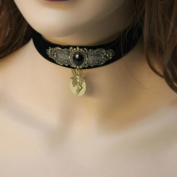 Black Velvet Victorian Fantasy Choker