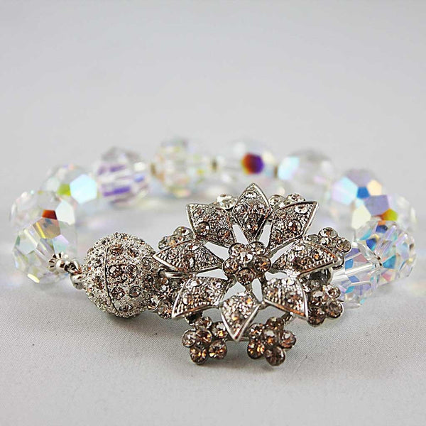 Crystal Bridal Bangle Bracelet