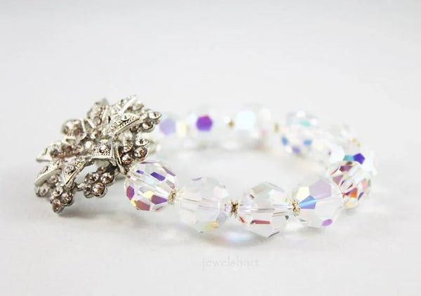 Crystal Bridal Bangle Bracelet