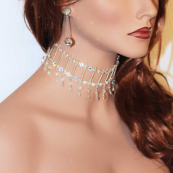 Crystal Bridal Choker Necklace