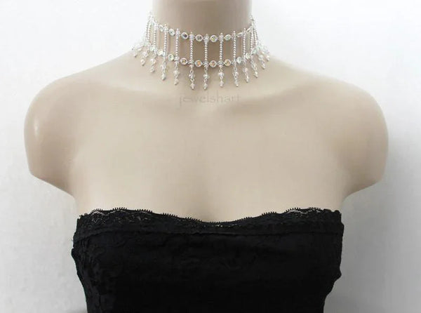 Crystal Bridal Choker Necklace