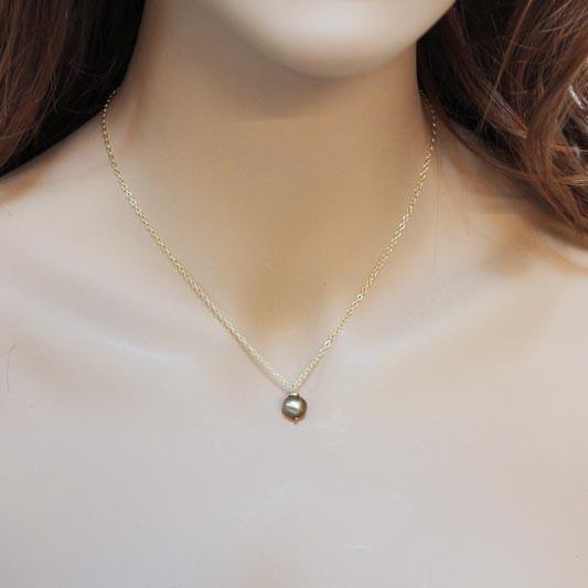 Dainty Freshwater Baroque Pearl Gold Choker Necklace