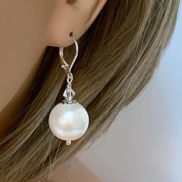 Elegant Pearl Bridal Earrings
