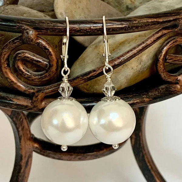 Elegant Pearl Bridal Earrings