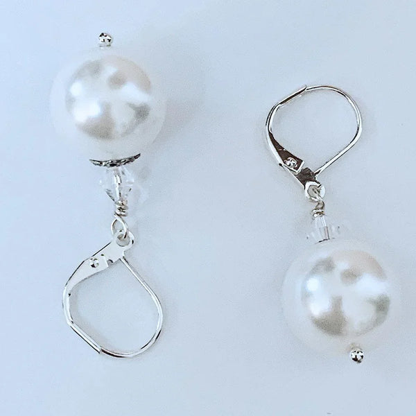 Elegant Pearl Bridal Earrings