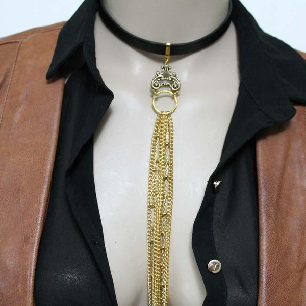 Extra Long Tie Necklace