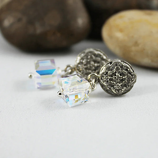 Fancy Crystal Bridal Earrings