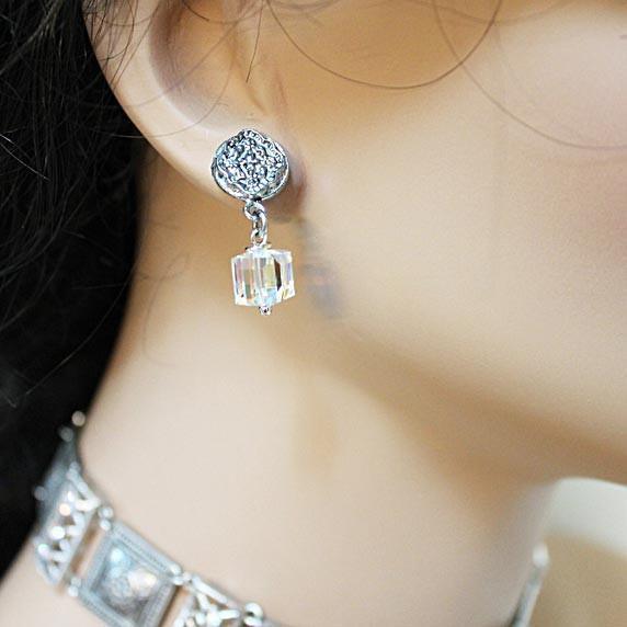 Fancy Crystal Bridal Earrings