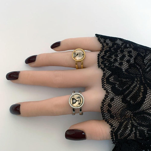 Gold Birdcage Ring