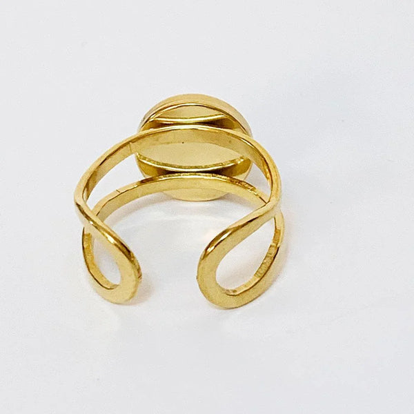 Gold Birdcage Ring
