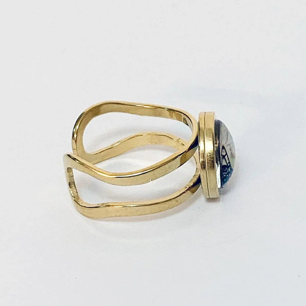 Gold Birdcage Ring