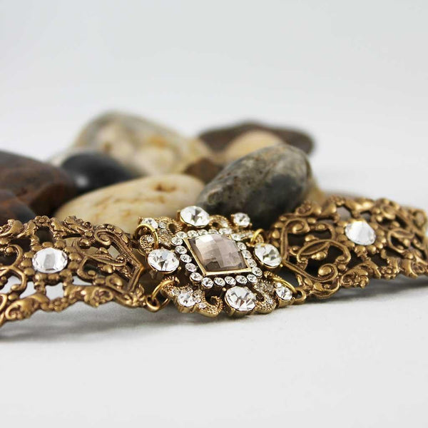 Gold Victorian Bridal Bracelet