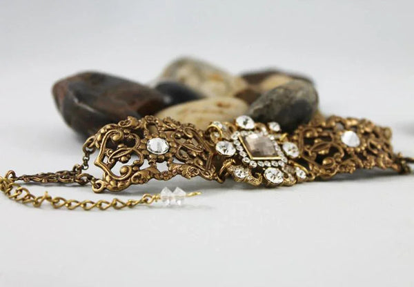 Gold Victorian Bridal Bracelet