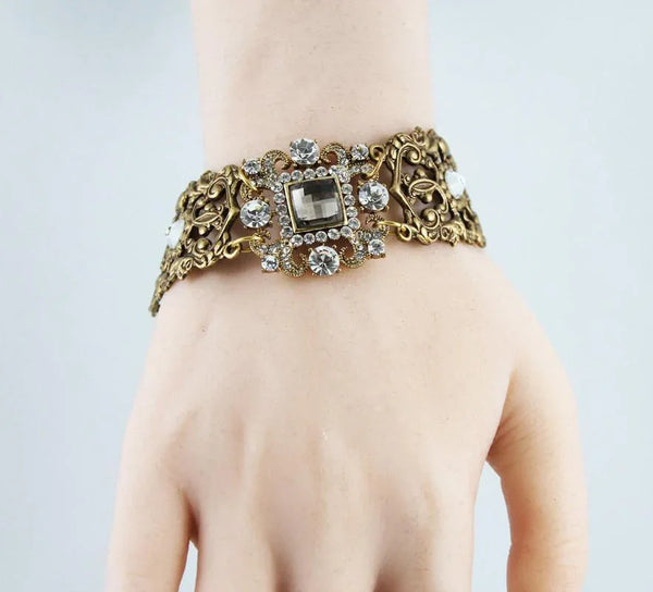 Gold Victorian Bridal Bracelet