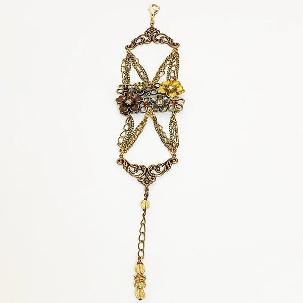 Gold Victorian Flower Bracelet
