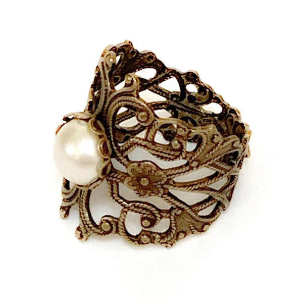 Gold Victorian Pearl Ring