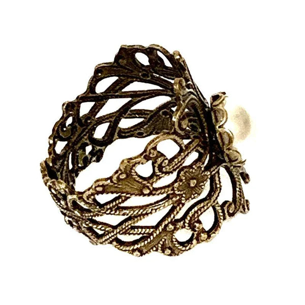 Gold Victorian Pearl Ring