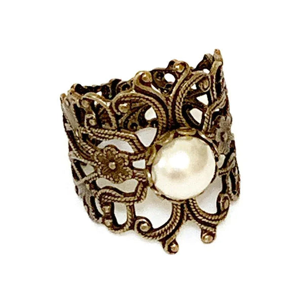 Gold Victorian Pearl Ring