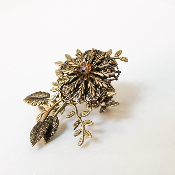 Golden Flower Earrings