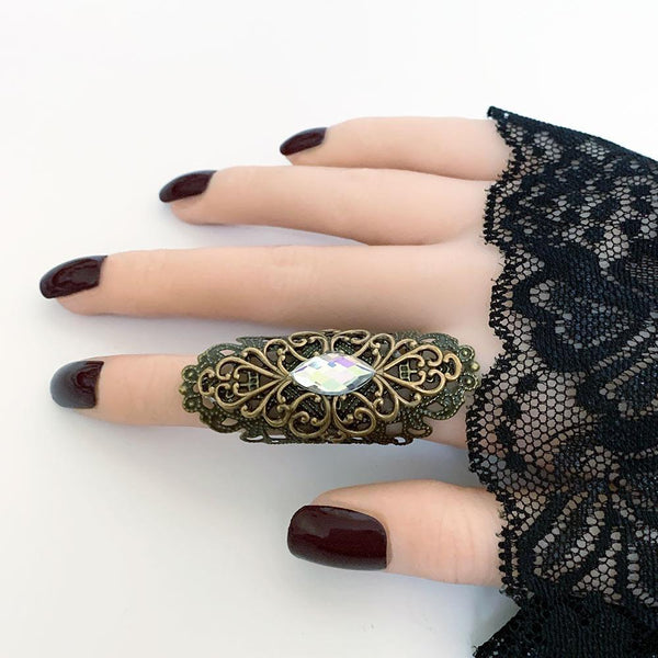 Gothic Victorian Full Finger Wrap Ring