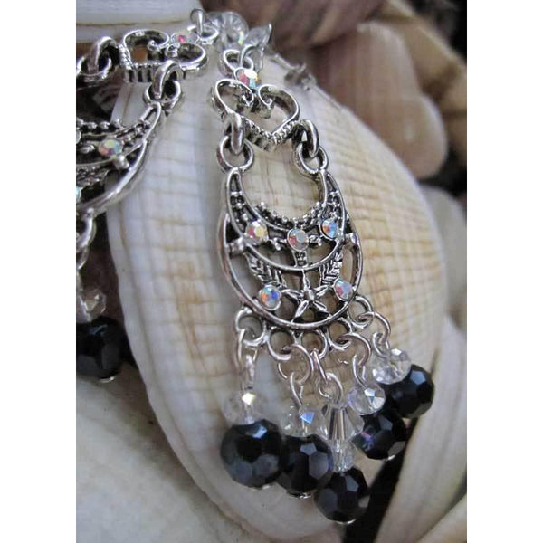 Long Dangle Crystal Chandelier Earrings