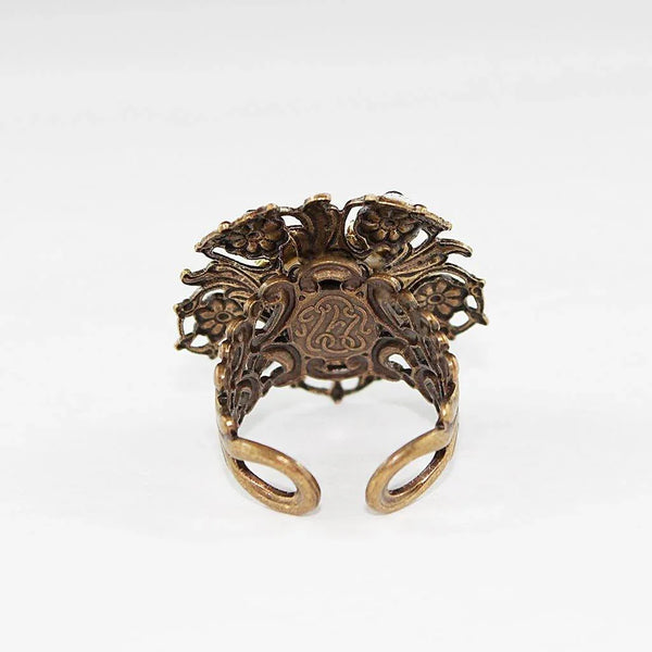 Pearl Flower Statement Ring