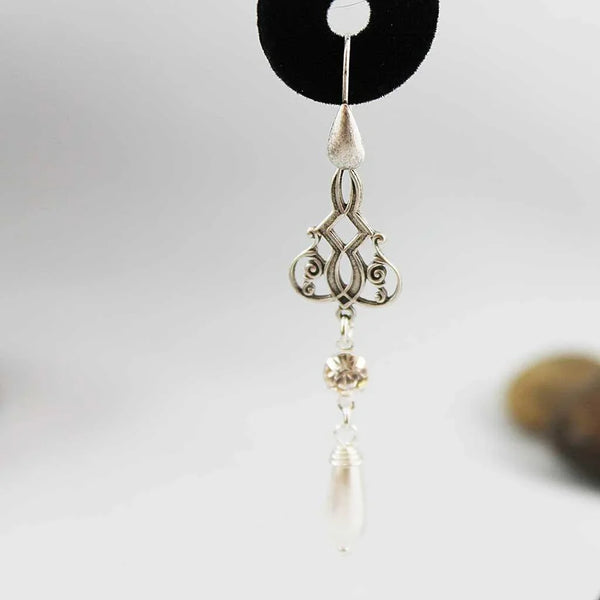 Pearl Teardrop Bridal Earrings