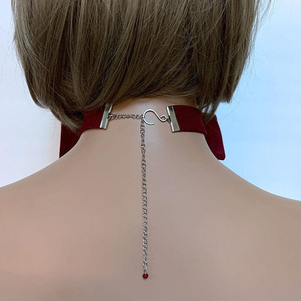 Red Bow Tie Choker