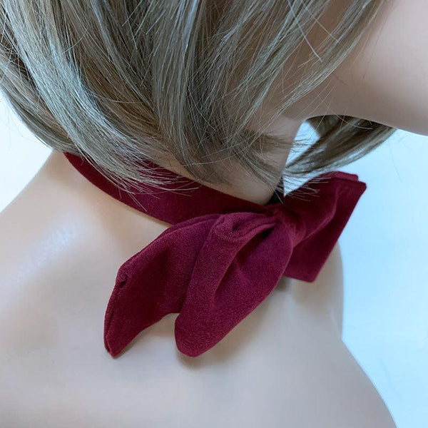 Red Bow Tie Choker