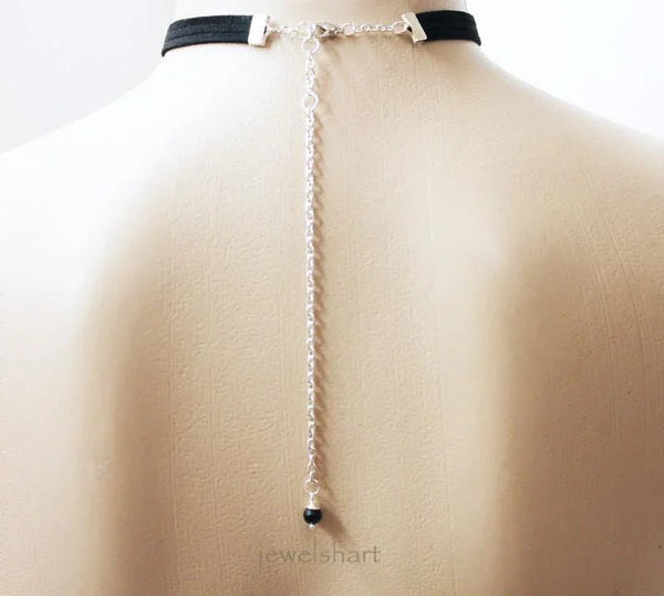Simple Everyday Black Choker Necklace