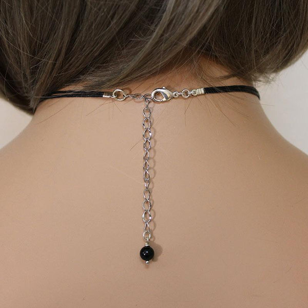 Sparkly Bow Choker
