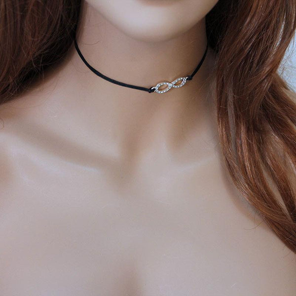 Sparkly Infinity Choker