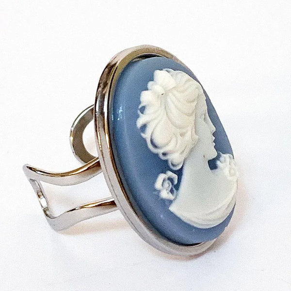 Victorian Blue Cameo Ring