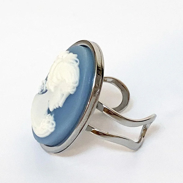 Victorian Blue Cameo Ring