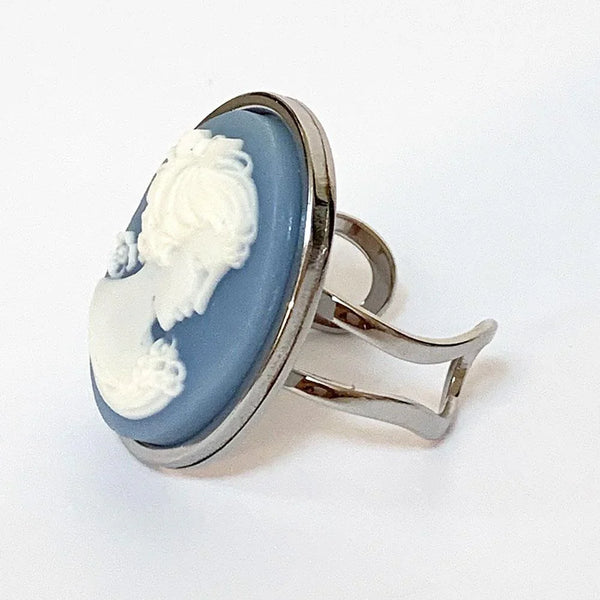 Victorian Blue Cameo Ring