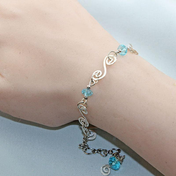 Wire Wrapped Swirl Bracelet